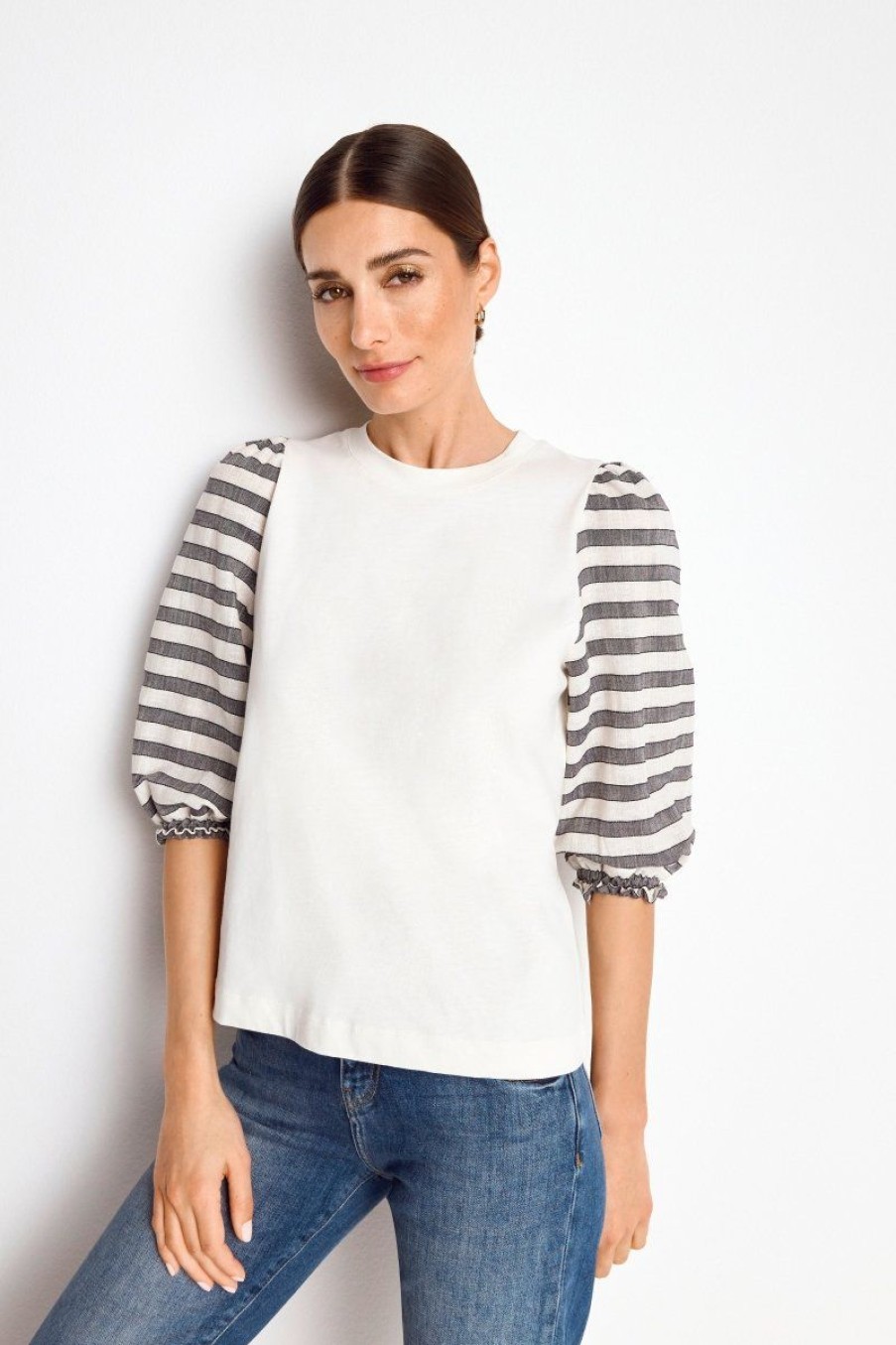 New Rich & Royal Bluse Whisper White