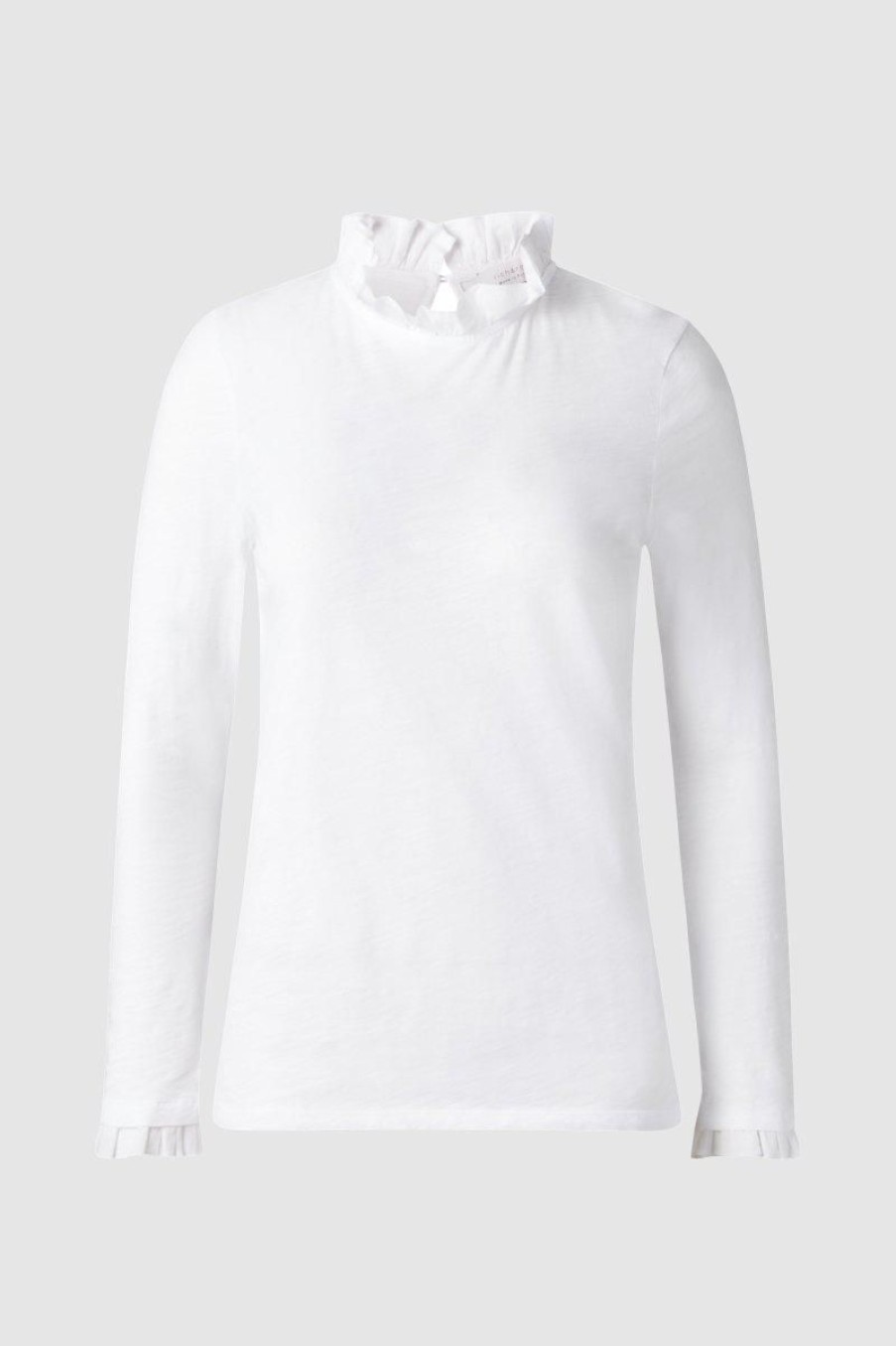 Hot Rich & Royal Longsleeve Mit Frill-Kragen Black