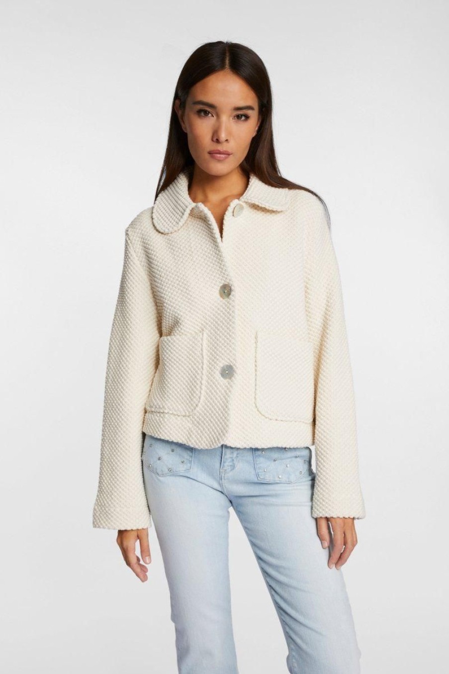 Best Rich & Royal Jacke Pearl White